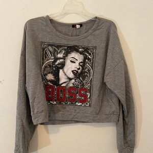 Long sleeve Gray Boss Shirt